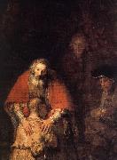 The Return of the Prodigal Son (detail) REMBRANDT Harmenszoon van Rijn